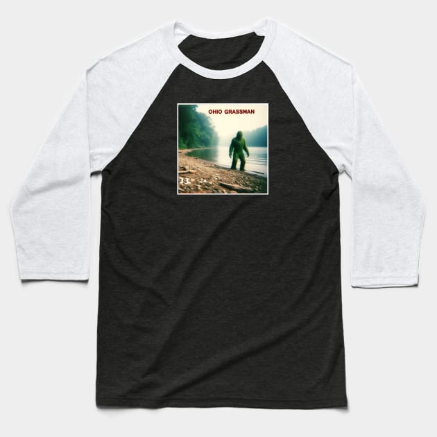 Ohio Grassman Baseball T-Shirt by Dead Galaxy